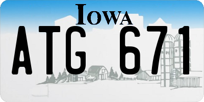 IA license plate ATG671