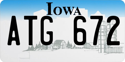IA license plate ATG672