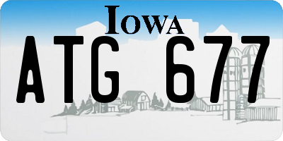 IA license plate ATG677