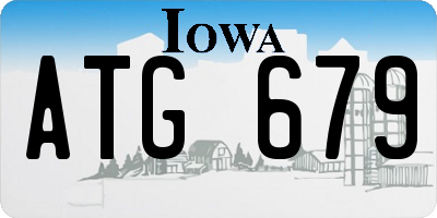 IA license plate ATG679