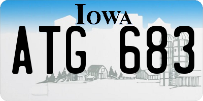 IA license plate ATG683