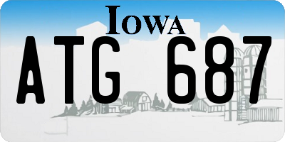 IA license plate ATG687