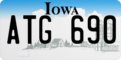 IA license plate ATG690