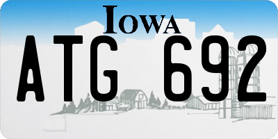 IA license plate ATG692