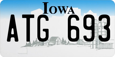 IA license plate ATG693