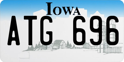 IA license plate ATG696