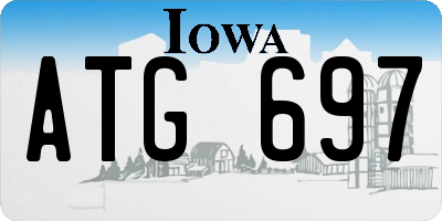 IA license plate ATG697