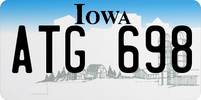 IA license plate ATG698