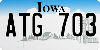 IA license plate ATG703