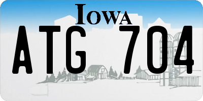 IA license plate ATG704