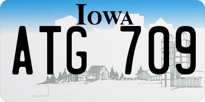 IA license plate ATG709