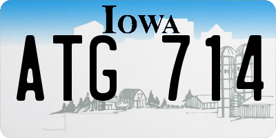 IA license plate ATG714