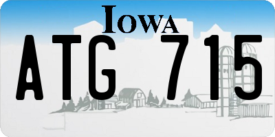 IA license plate ATG715