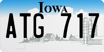 IA license plate ATG717