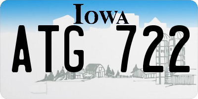 IA license plate ATG722