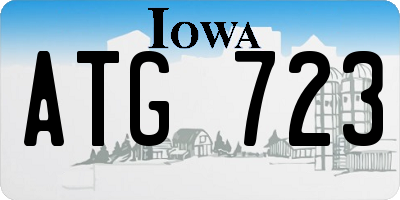 IA license plate ATG723