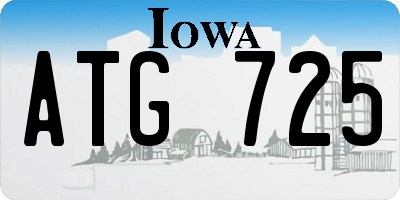 IA license plate ATG725