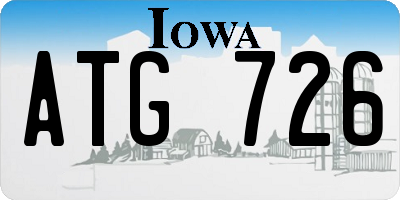 IA license plate ATG726