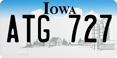 IA license plate ATG727