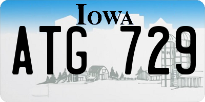IA license plate ATG729