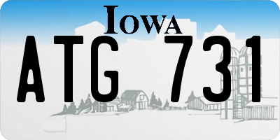 IA license plate ATG731