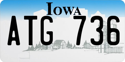 IA license plate ATG736