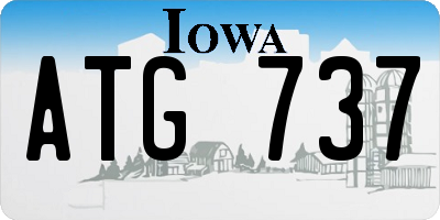 IA license plate ATG737