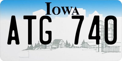 IA license plate ATG740