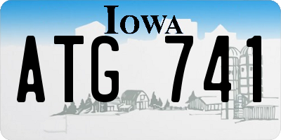 IA license plate ATG741