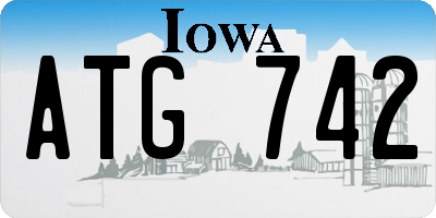 IA license plate ATG742