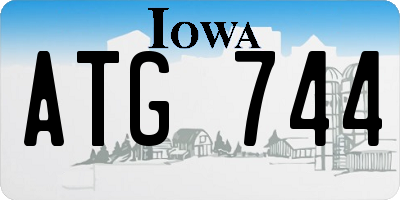 IA license plate ATG744