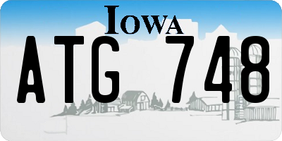IA license plate ATG748