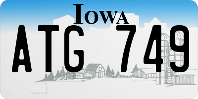 IA license plate ATG749