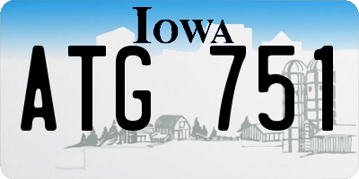 IA license plate ATG751