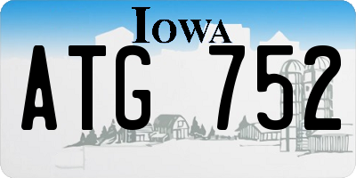 IA license plate ATG752