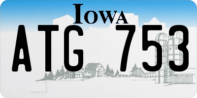 IA license plate ATG753
