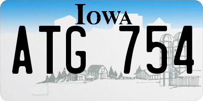 IA license plate ATG754