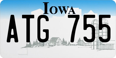 IA license plate ATG755