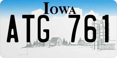 IA license plate ATG761