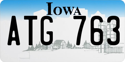 IA license plate ATG763