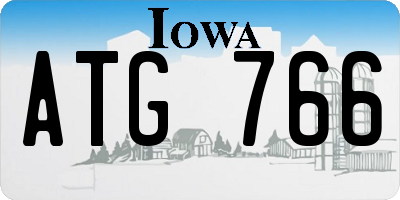 IA license plate ATG766
