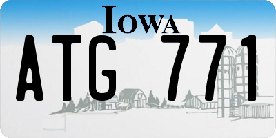 IA license plate ATG771