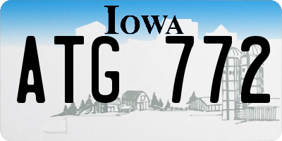 IA license plate ATG772