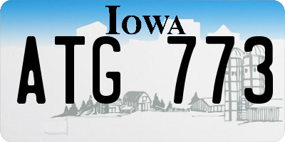 IA license plate ATG773