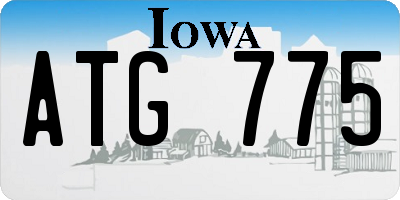 IA license plate ATG775