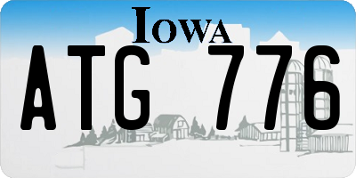 IA license plate ATG776