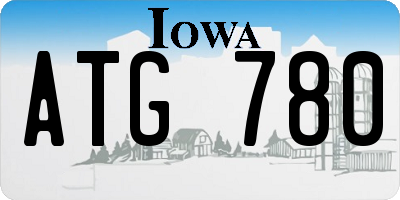 IA license plate ATG780
