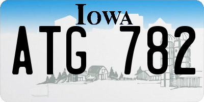 IA license plate ATG782