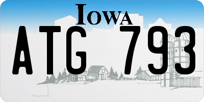 IA license plate ATG793