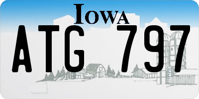 IA license plate ATG797